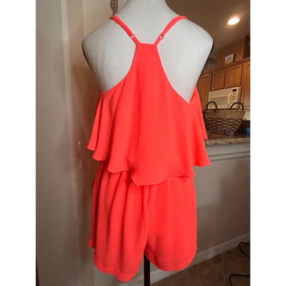 Gianni Bini Coral Ruffle Jumpsuit - Picture 3 of 5